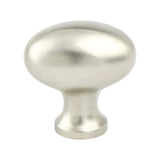 Valencia Brushed Nickel Oval Knob