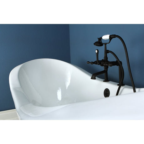 72 - Inch Cast Iron Double Slipper Clawfoot Bathtub with 7 - Inch Faucet Drillings - BUILDMYPLACE