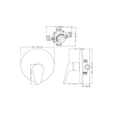 7.25 H x 7.25 W x 5D TruTemp Pressure Balance Valve - BUILDMYPLACE