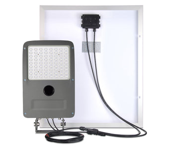 LED Solar Flood Light Set ; 15W w/ 40W Solar Panel ; 6000K