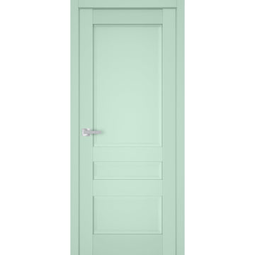 Interior Solid French Door | Veregio 7411 Oliva | Single Regular Panel Frame Trims Handle | Bathroom Bedroom Sturdy Doors