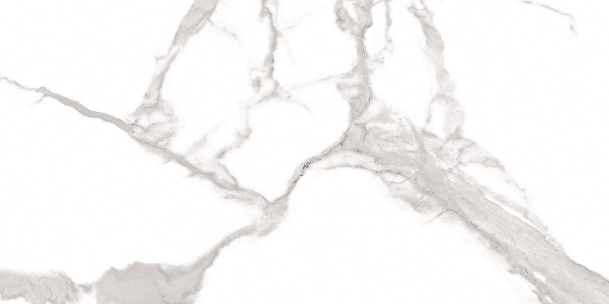 Statuario Cara 12 in. x 24 in. x 8.5 mm Polished Porcelain Tile - Floor and Wall Tile (15.50 sq. ft./Case & 8 PCS/Case)