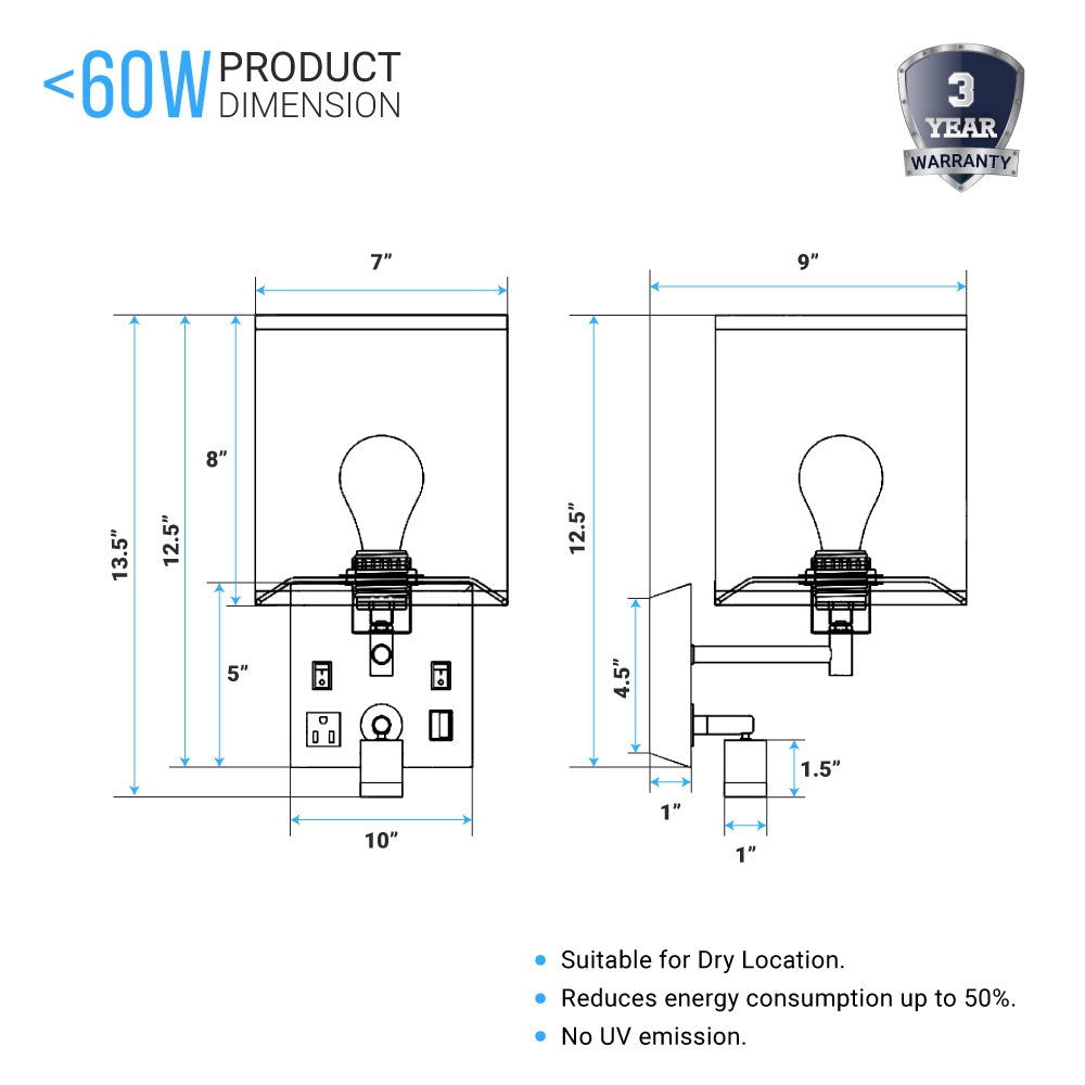 decorative-wall-sconces-lighting-black-metal-finish