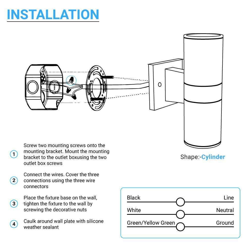 led-up-down-light-cylinder-12wx2-ac100-277v-bronze-double-side