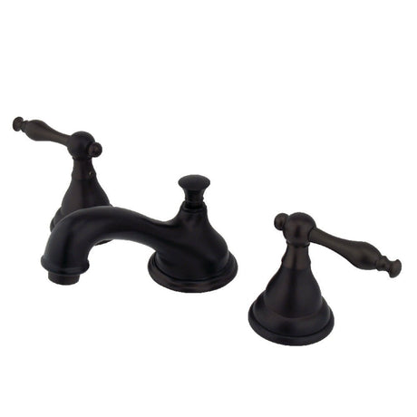 8 In. Two - handle 3 - Hole Deck Mount Widespread Bathroom Sink Faucet - BUILDMYPLACE