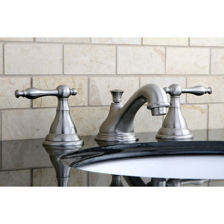 8 In. Two - handle 3 - Hole Deck Mount Widespread Bathroom Sink Faucet - BUILDMYPLACE