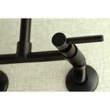 8 - Inch Adjustable Center Wall Mount Kitchen Faucet - BUILDMYPLACE