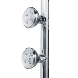 8 Inch Dual Shower Head And Handheld Shower W/ Body Spray 7 Shower Head Extension - Brushed Nickel - BUILDMYPLACE