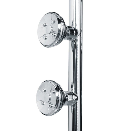 8 Inch Dual Shower Head And Handheld Shower W/ Body Spray 7 Shower Head Extension - Brushed Nickel - BUILDMYPLACE