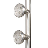 8 Inch Dual Shower Head And Handheld Shower W/ Body Spray 7 Shower Head Extension - Brushed Nickel - BUILDMYPLACE