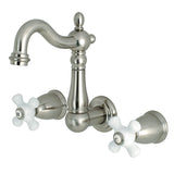 8 Inch Heritage Center Wall Mount Bathroom Faucet - BUILDMYPLACE