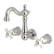 8 Inch Heritage Center Wall Mount Bathroom Faucet - BUILDMYPLACE