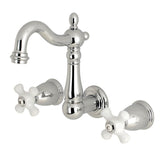 8 Inch Heritage Center Wall Mount Bathroom Faucet - BUILDMYPLACE