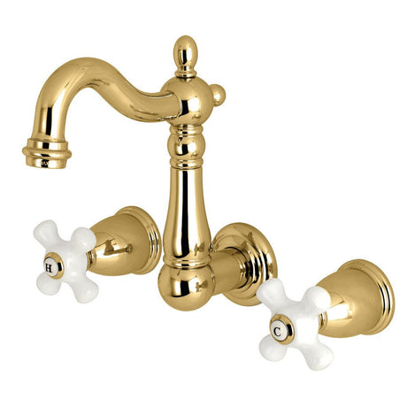 8 Inch Heritage Center Wall Mount Bathroom Faucet - BUILDMYPLACE