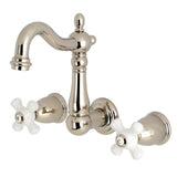 8 Inch Heritage Center Wall Mount Bathroom Faucet - BUILDMYPLACE