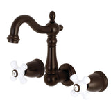 8 Inch Heritage Center Wall Mount Bathroom Faucet - BUILDMYPLACE