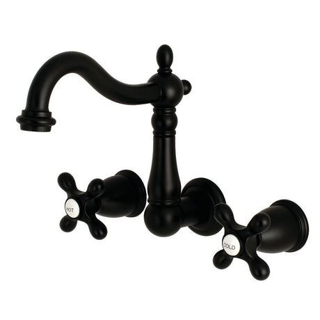 8 - Inch Traditional Center Wall Mount Bathroom Faucet - BUILDMYPLACE