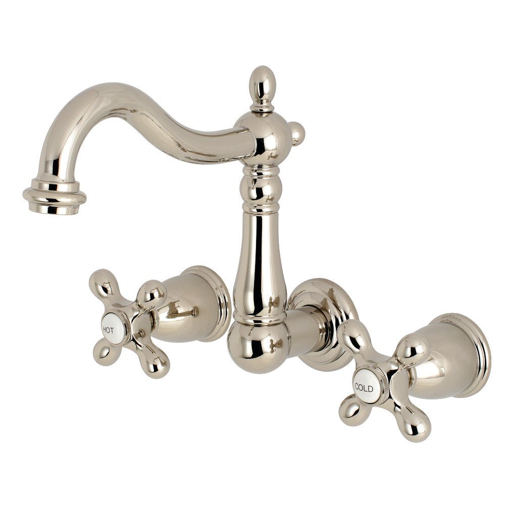 8 - Inch Traditional Center Wall Mount Bathroom Faucet - BUILDMYPLACE