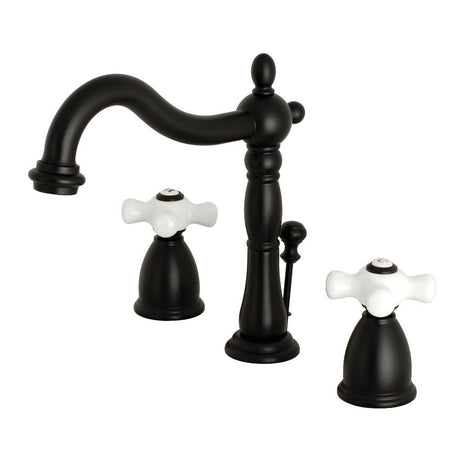 8" Widespread Bathroom Faucet With Dual Cross Handles For Easy Rotation - BUILDMYPLACE