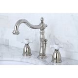 8" Widespread Bathroom Faucet With Dual Cross Handles For Easy Rotation - BUILDMYPLACE