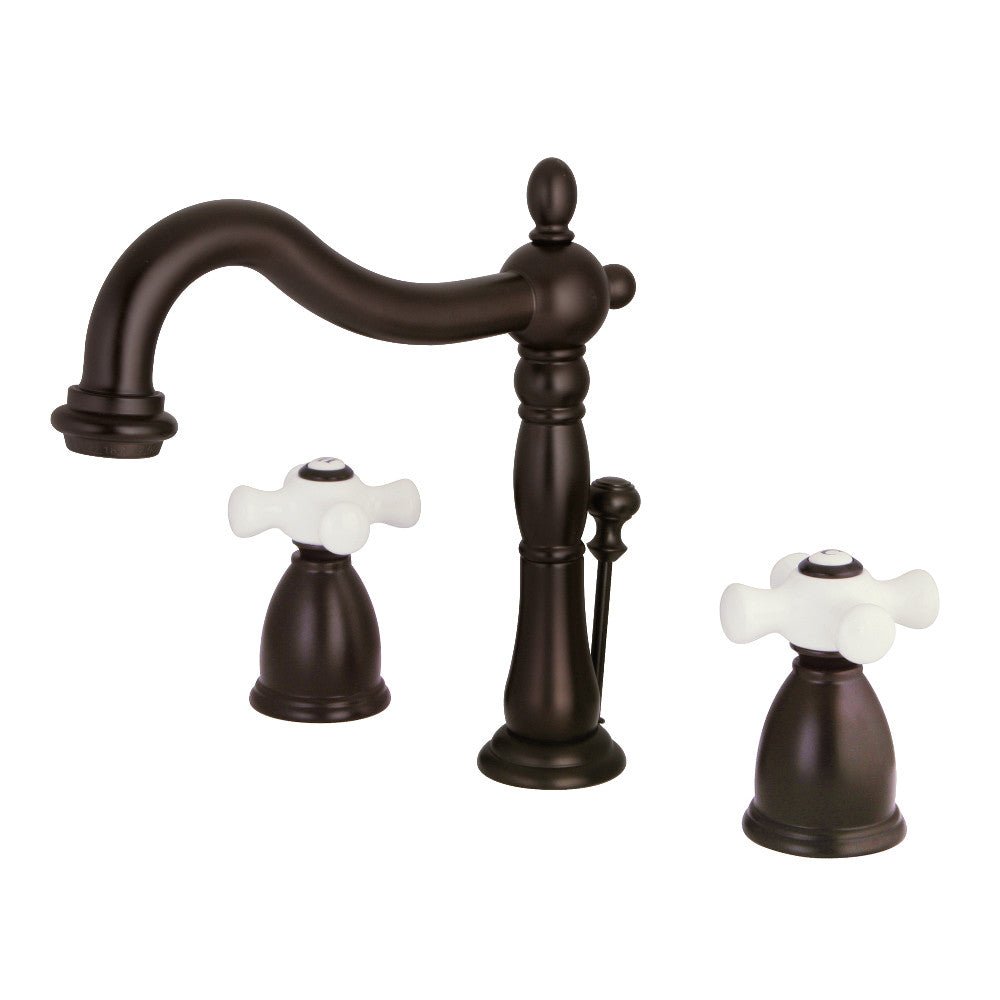 8" Widespread Bathroom Faucet With Dual Cross Handles For Easy Rotation - BUILDMYPLACE