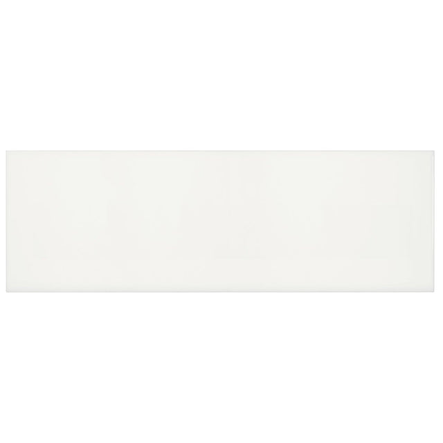 8 X 24 In Soho Canvas White Light Colors Glossy Pressed Glazed Ceramic - BUILDMYPLACE