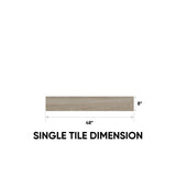 8 x 48 in. Aspen French Oak Matte Rectified Glazed Porcelain Tile - BUILDMYPLACE