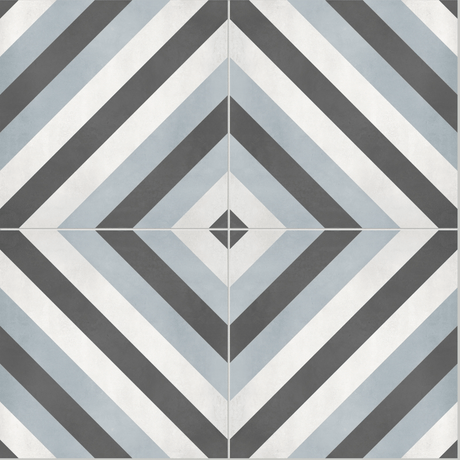 8 X 8 In Diamond Form Tide Matte Pressed Glazed Porcelain - BUILDMYPLACE