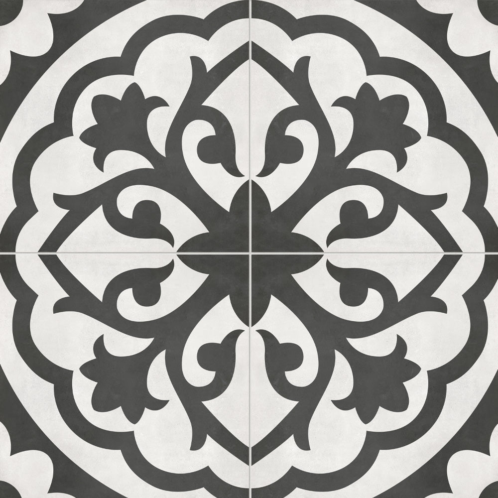 8 x 8 in. Form Monochrome Lotus Matte Pressed Glazed Porcelain Tile - BUILDMYPLACE