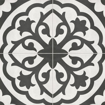 8 x 8 in. Form Monochrome Lotus Matte Pressed Glazed Porcelain Tile