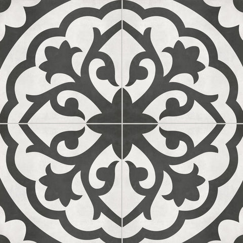 8 x 8 in. Form Monochrome Lotus Matte Pressed Glazed Porcelain Tile