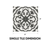 8 x 8 in. Form Monochrome Lotus Matte Pressed Glazed Porcelain Tile - BUILDMYPLACE