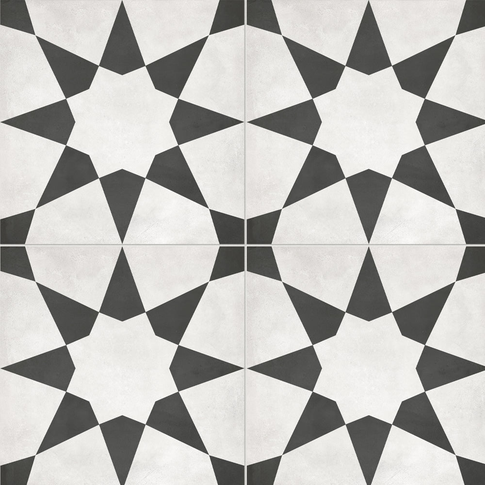 8 x 8 in. Form Monochrome Stellar Matte Pressed Glazed Porcelain Tile - BUILDMYPLACE