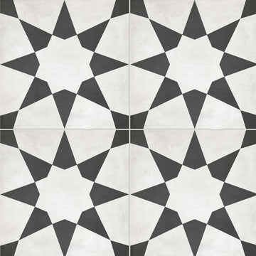 8 x 8 in. Form Monochrome Stellar Matte Pressed Glazed Porcelain Tile