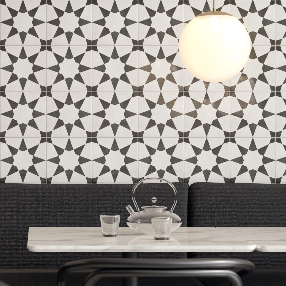 8 x 8 in. Form Monochrome Stellar Matte Pressed Glazed Porcelain Tile - BUILDMYPLACE