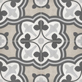 8 x 8 in. Form Sand Baroque Matte Pressed Glazed Porcelain Tile - BUILDMYPLACE