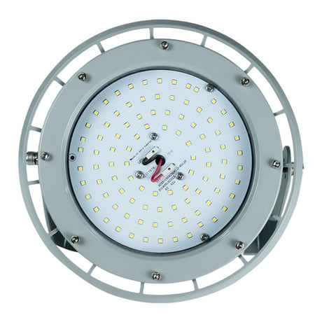 80 Watt LED Explosion Proof Round High Bay Light, B Series, Dimmable, 5000K, 10800LM, AC100 - 277V, IP66, Hazardous Location Lighting Fixtures - BUILDMYPLACE