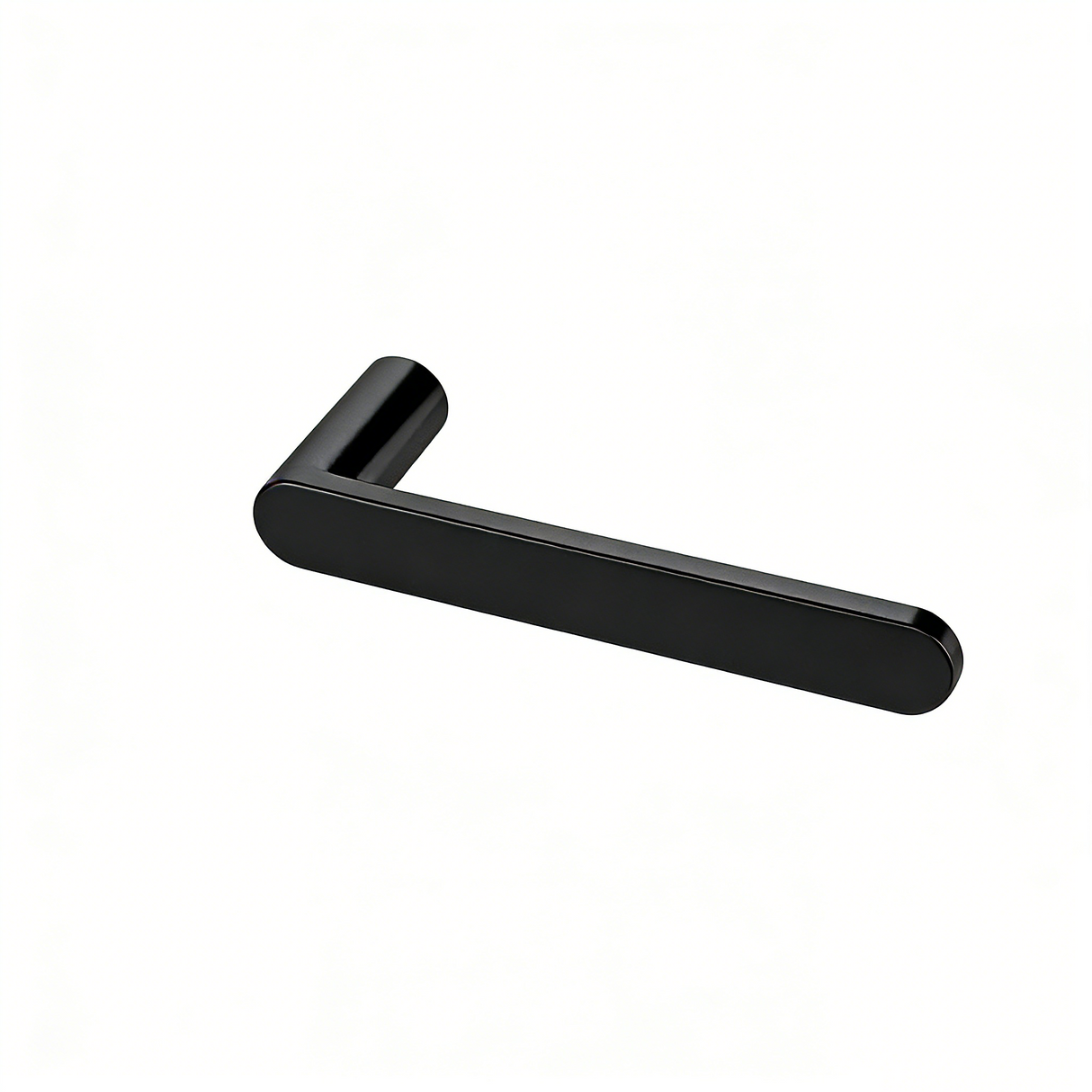 Ivanees 4-Piece Bathroom Accessories Set in Matte Black Finish – Stainless Steel Robe Hook, Towel Ring, Toilet Paper Holder & Towel Bar