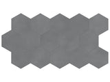 8.5 in Tapestri Silk Hexagon Matte Pressed Glazed Porcelain Tile - BUILDMYPLACE