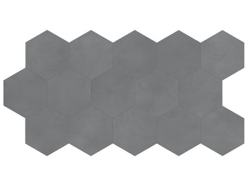 8.5 in Tapestri Silk Hexagon Matte Pressed Glazed Porcelain Tile