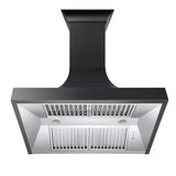ZLINE 48 in. Designer Series Oil-Rubbed Bronze Ducted Wall Range Hood (8632B-48)
