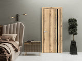 Modern Wood Interior Door with Hardware | Planum 0011 Oak | Single Panel Frame Trims | Bathroom Bedroom Sturdy Doors