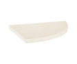 8.9 in. Ivory Marmiline Polished Engineered Stone Corner Shelf - BUILDMYPLACE