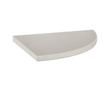 8.9 in. Marmiline Ash Polished Engineered Stone Corner Shelf - BUILDMYPLACE