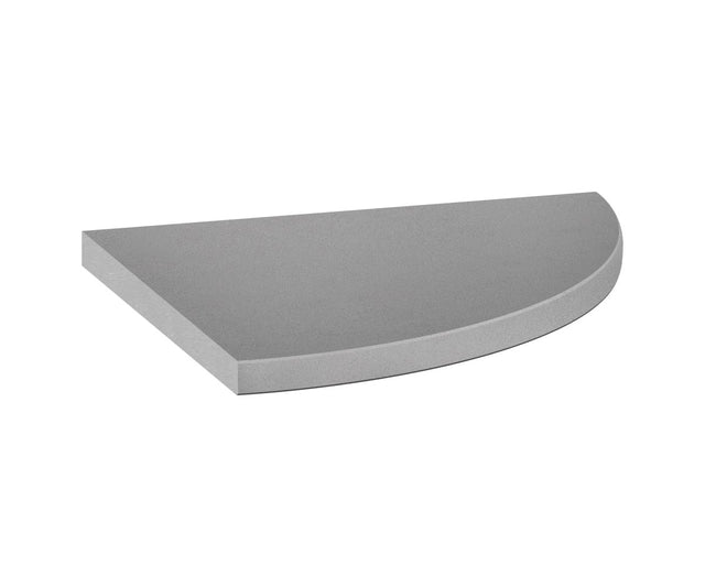 8.9 in. Marmiline Shadow Polished Engineered Stone Corner Shelf - BUILDMYPLACE