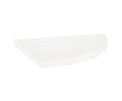 8.9 in. Marmiline Snow Polished Engineered Stone Corner Shelf - BUILDMYPLACE