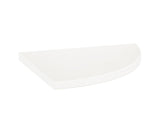 8.9 in. Marmiline Snow Polished Engineered Stone Corner Shelf - BUILDMYPLACE