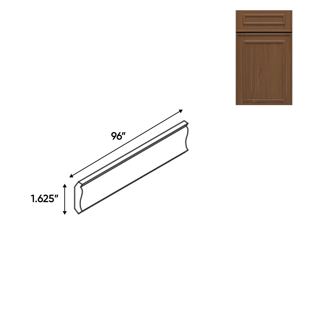 RTA - Elegant Shaker Mocha - 1.62"W x 96"L - Wood Crown Molding