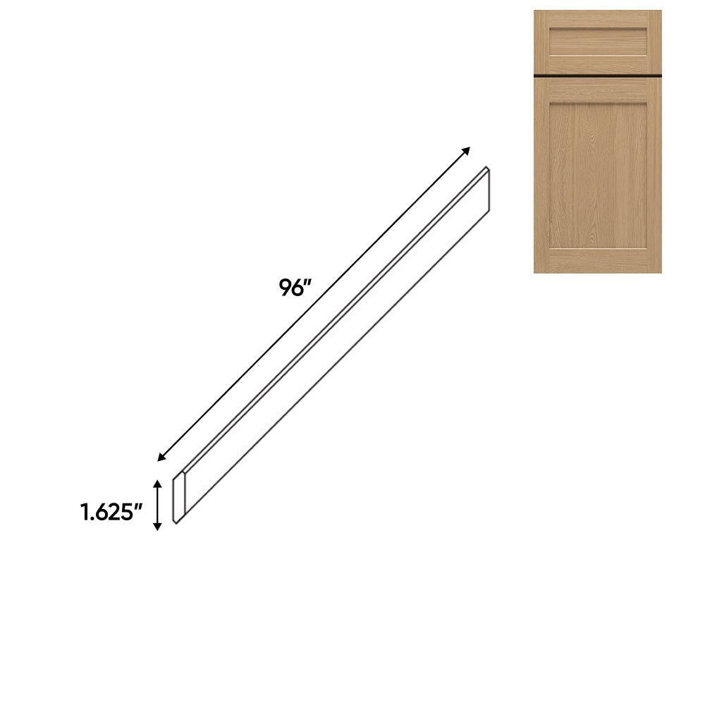 RTA - Oak Shaker - Wood Crown Molding - 96"W x 3.5"H x 1.62"D - OS-CMS1-5/8