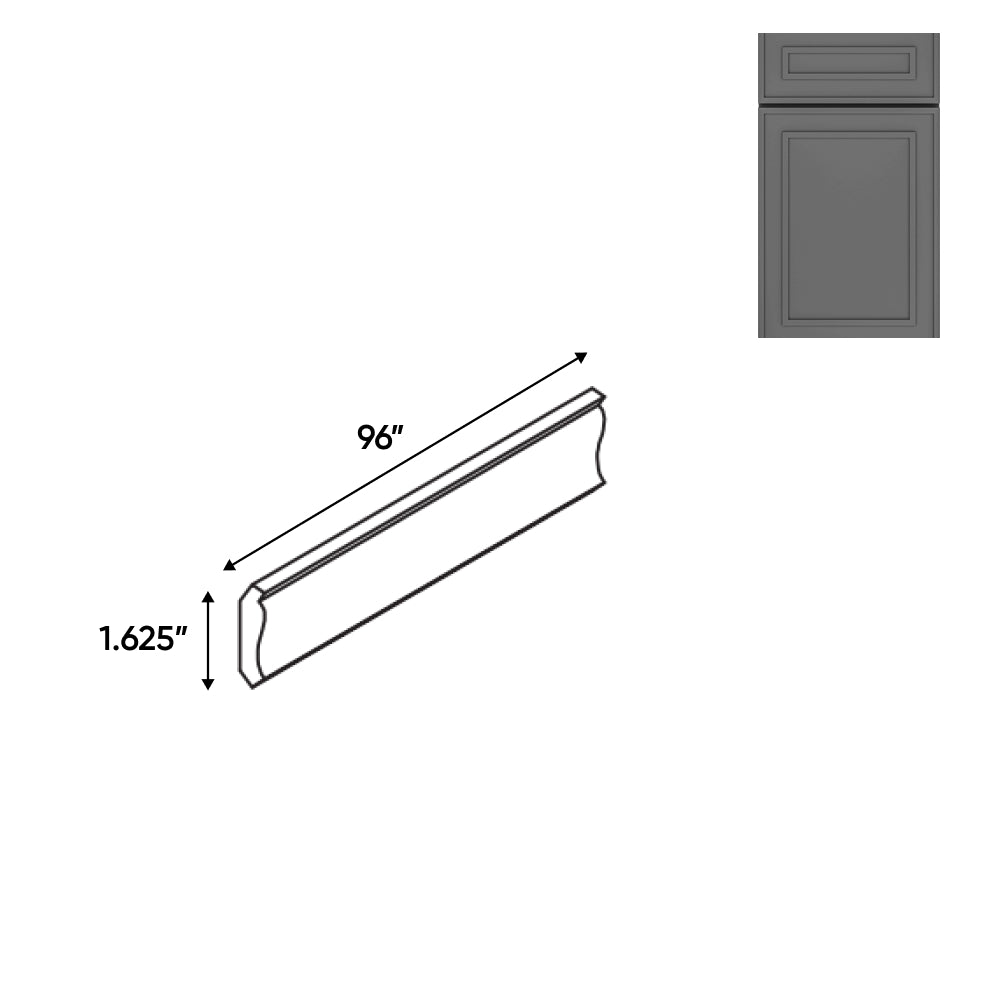 RTA - Elegant Shaker Grey - 1.62"W x 96"L - Wood Crown Molding